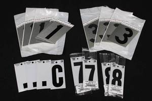 Hillman Reflectives 3-Inch House Numbers - Assorted Digits (6-Pack)