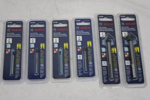 Bosch Glass & Tile Bits GT200, GT300, GT100, GT400, GT600, GT800 (Lot of 6)
