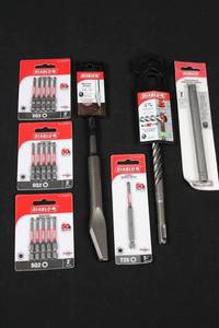 Diablo Square Drive Bits Set with Mortar Knife, Hammer Bits & Concrete Sleeve