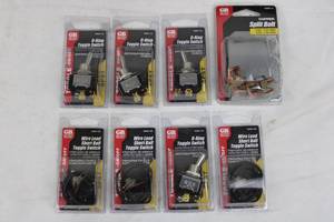 Gardner Bender GSW-110 O-Ring Toggle Switches & GSBC-2 Copper Split Bolts - Assorted