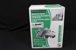 Lambro Bathroom Fan Vent Kit 4in x 8ft (10.2 cm x 2.4 m) - 402L