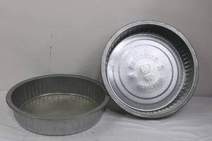 Behrens Metalware 3-Gallon Galvanized Pails (Lot of 2)
