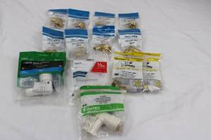 Apollo PEX Watts Quick-Connect SharkBite Barb Fittings & MNPT Elbows - Plumbing Hardware Assortment