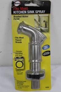 DANCO Brushed Nickel Kitchen Sink Spray Head - Fits Most Faucets (10335)
