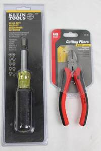Klein Tools 32557 Multi-Bit ScrewdriverNut Driver & Gardner Bender GS-386 Diagonal Cutting Pliers