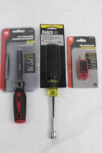 Gardner Bender SCE-3260 3-In-1 Insulated Screwdriver 1000V - Klein Tools 635-716 Nut Driver(Lot of 3)