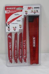 Diablo 14-Piece Bi-Metal Reciprocating Saw Blade Set - Wood & Metal
