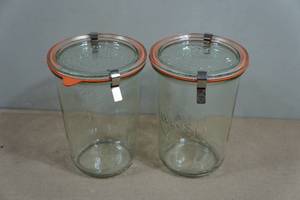 2 Weck 34L Mold Canning Jars