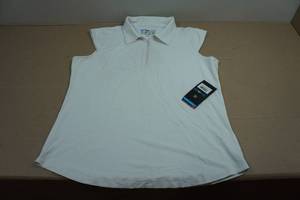2 IBKUL Womens Sleeveless Zip-Up Polo - Large