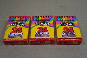 3 24-Packs Crayons