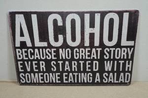 Novelty Metal Sign - Alcohol