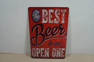 Novelty Metal Sign - The Best Beer