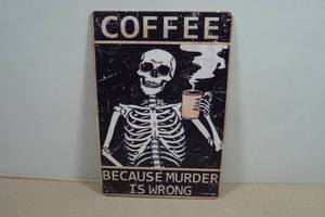 Novelty Metal Sign - Coffee