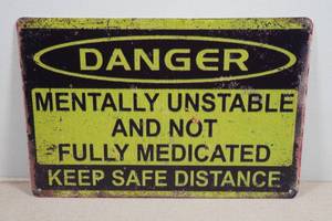 Novelty Metal Sign - Danger