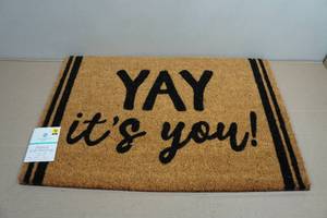 Comfort Bay Printed Doormat - 18x27 Yay Its You