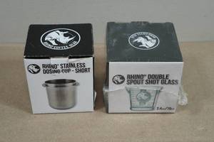 Rhino Stainless Steel & Glass Dosing Cups