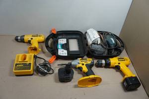DeWalt Drills with BatteryCharger and Sander