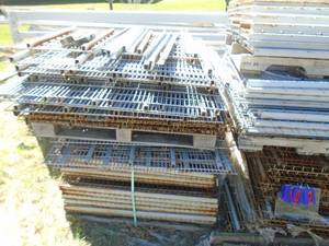 2 pallets of misc. gridwork & braces. As shown.