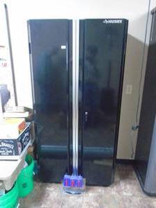 Husky cabinet. 72 x 37 x 18. With keys. As shown. CASH ON SITE ONLY. PICKUP IS MONDAY MAY 4TH FROM 11 AM TO 4 PM. REGARDLESS WHAT THE SCHEDULE STATES.