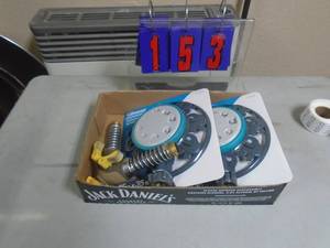 Qty of 2 Gilmor lawn sprinklers. As shown. CASH ON SITE ONLY. PICKUP IS MONDAY MAY 4TH FROM 11 AM TO 4 PM. REGARDLESS WHAT THE SCHEDULE STATES.
