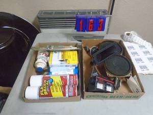 2 flats of speakers & chemicals. As shown. CASH ON SITE ONLY. PICKUP IS MONDAY MAY 4TH FROM 11 AM TO 4 PM. REGARDLESS WHAT THE SCHEDULE STATES.