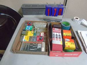 2 flats of sand paper & hardware. As shown. CASH ON SITE ONLY. PICKUP IS MONDAY MAY 4TH FROM 11 AM TO 4 PM. REGARDLESS WHAT THE SCHEDULE STATES.