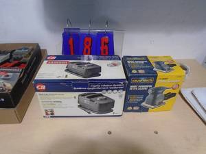 Air compressor & sander. As shown. CASH ON SITE ONLY. PICKUP IS MONDAY MAY 4TH FROM 11 AM TO 4 PM. REGARDLESS WHAT THE SCHEDULE STATES.