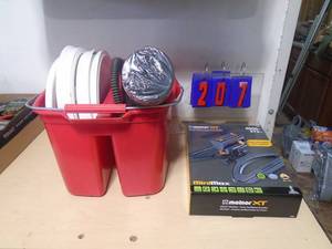 Mop buckets, sprinklers & drawer pad. As shown. CASH ON SITE ONLY. PICKUP IS MONDAY MAY 4TH FROM 11 AM TO 4 PM. REGARDLESS WHAT THE SCHEDULE STATES.