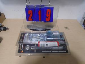 New torque wrench & spring compressor. As shown. CASH ON SITE ONLY. PICKUP IS MONDAY MAY 4TH FROM 11 AM TO 4 PM. REGARDLESS WHAT THE SCHEDULE STATES.
