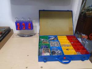 Organizer of hardware. As shown. CASH ON SITE ONLY. PICKUP IS MONDAY MAY 4TH FROM 11 AM TO 4 PM. REGARDLESS WHAT THE SCHEDULE STATES.