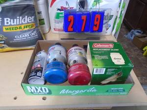 Coleman fuel & globe. As shown. CASH ON SITE ONLY. PICKUP IS MONDAY MAY 4TH FROM 11 AM TO 4 PM. REGARDLESS WHAT THE SCHEDULE STATES.