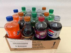 Variety of 20oz Bottles of Pop