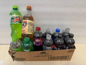 Variety of 20oz Bottles of Pop