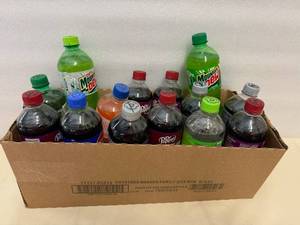 Variety of 20oz Bottles of Pop