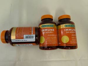 3x 120ct Natures Bounty Immune 24 Hour-exp. 826