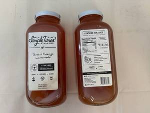 2x 32oz Simple Times Mixers-Blood Orange Lemonade