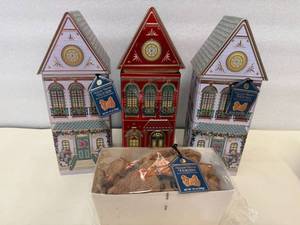 3x 12oz Winter Festive Houses-wSpeculoos House Cookies