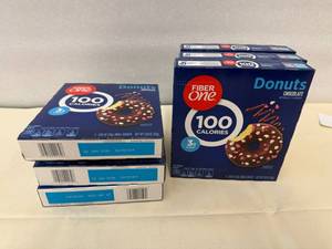 6x  Box of 4 Fiber One Chocolate Donuts