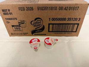 180ct Coffee Mate Creamer Cups-Orginal