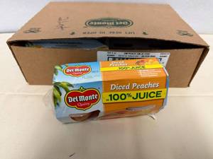 6x Delmonte Dice Peaches Cups