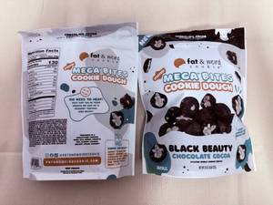 3x Mega Bite Cookie Dough-Black Beauty Chocolate Cocoa