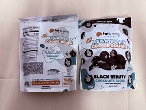 3x Mega Bite Cookie Dough-Black Beauty Chocolate Cocoa