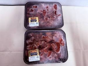 EE. 2x 1.6lbs USDA Choice Boneless Beef Stew Meat