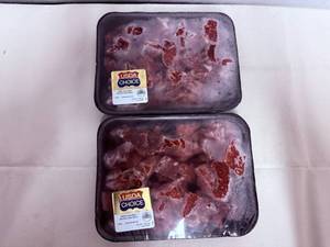 EE. 2x 1.6lbs USDA Choice Boneless Beef Stew Meat