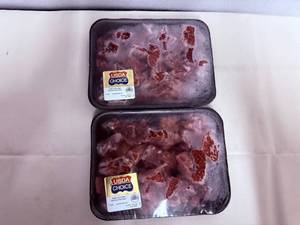 EE. 2x 1.6lbs USDA Choice Boneless Beef Stew Meat