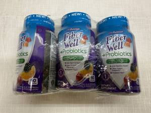 MM1. 3x 60 Gummies Fiber Well  Probiotics-112027