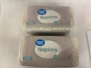 3x 500ct Great Value Napkins