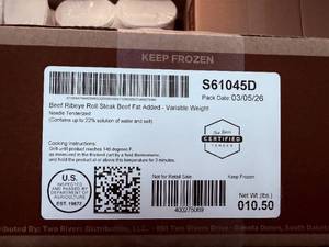 Two Rivers 10.5lb Beef Ribeye Roll