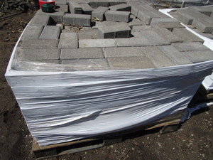 Grey Pavers, 4x8x2-12, nine lay...