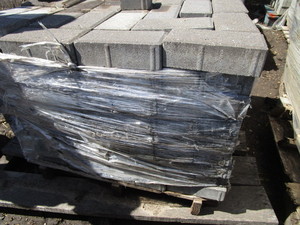 Grey Pavers, 4x8x2-12, nine lay...